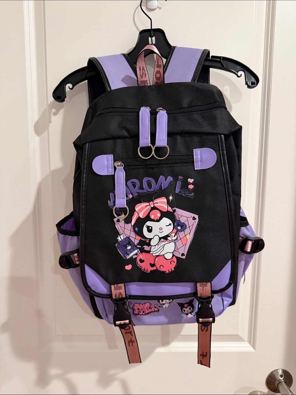 Kuromi Canvas Backpack for Women
